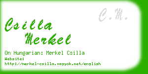 csilla merkel business card